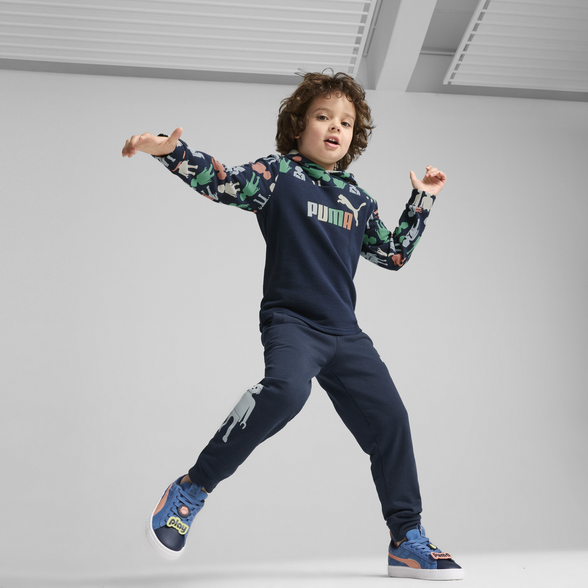 Puma ბავშვის ჯემპრი PUMA X PLAYMOBIL Hoodie TR Club Navy