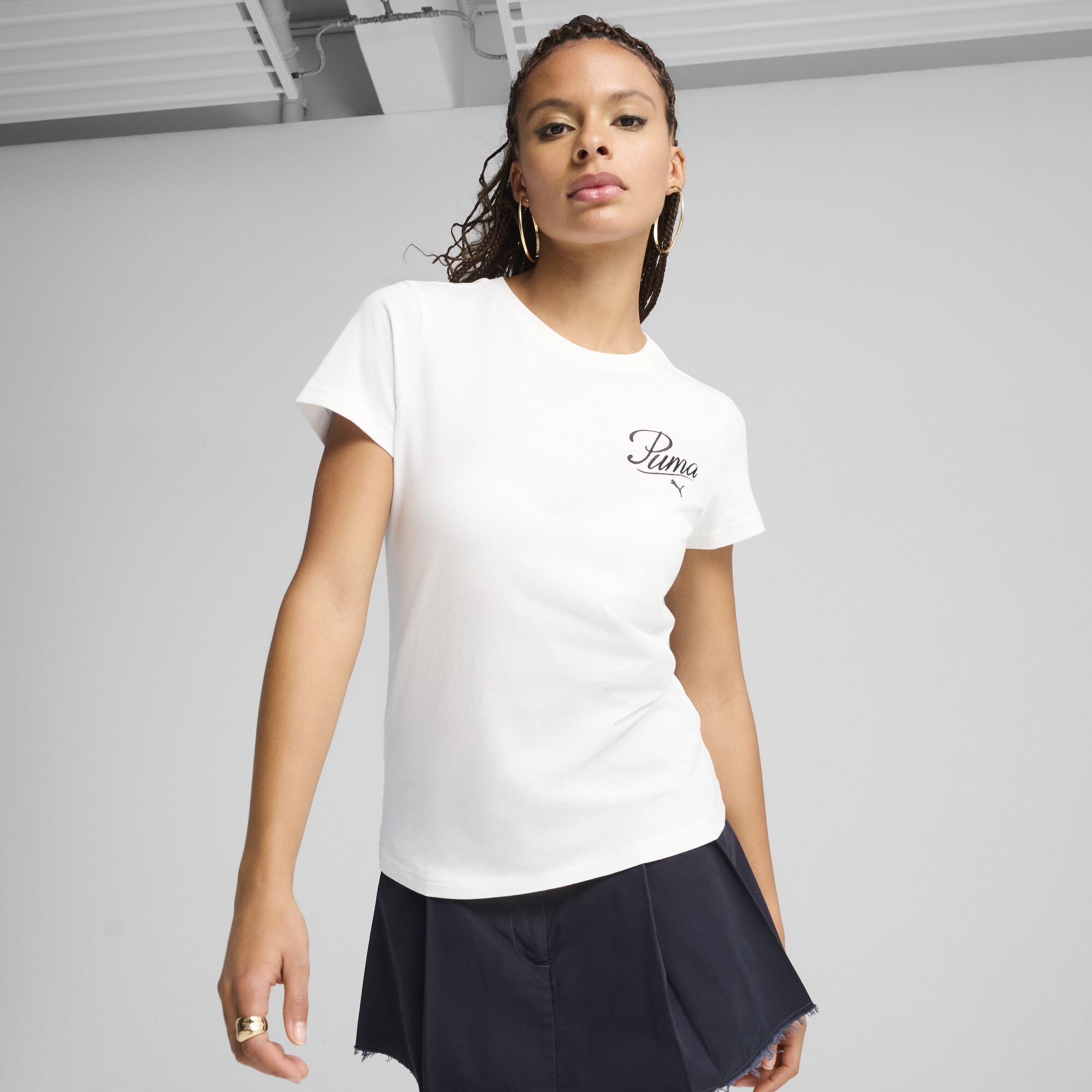 Puma ქალის მაისური ESS SCRIPT Tee