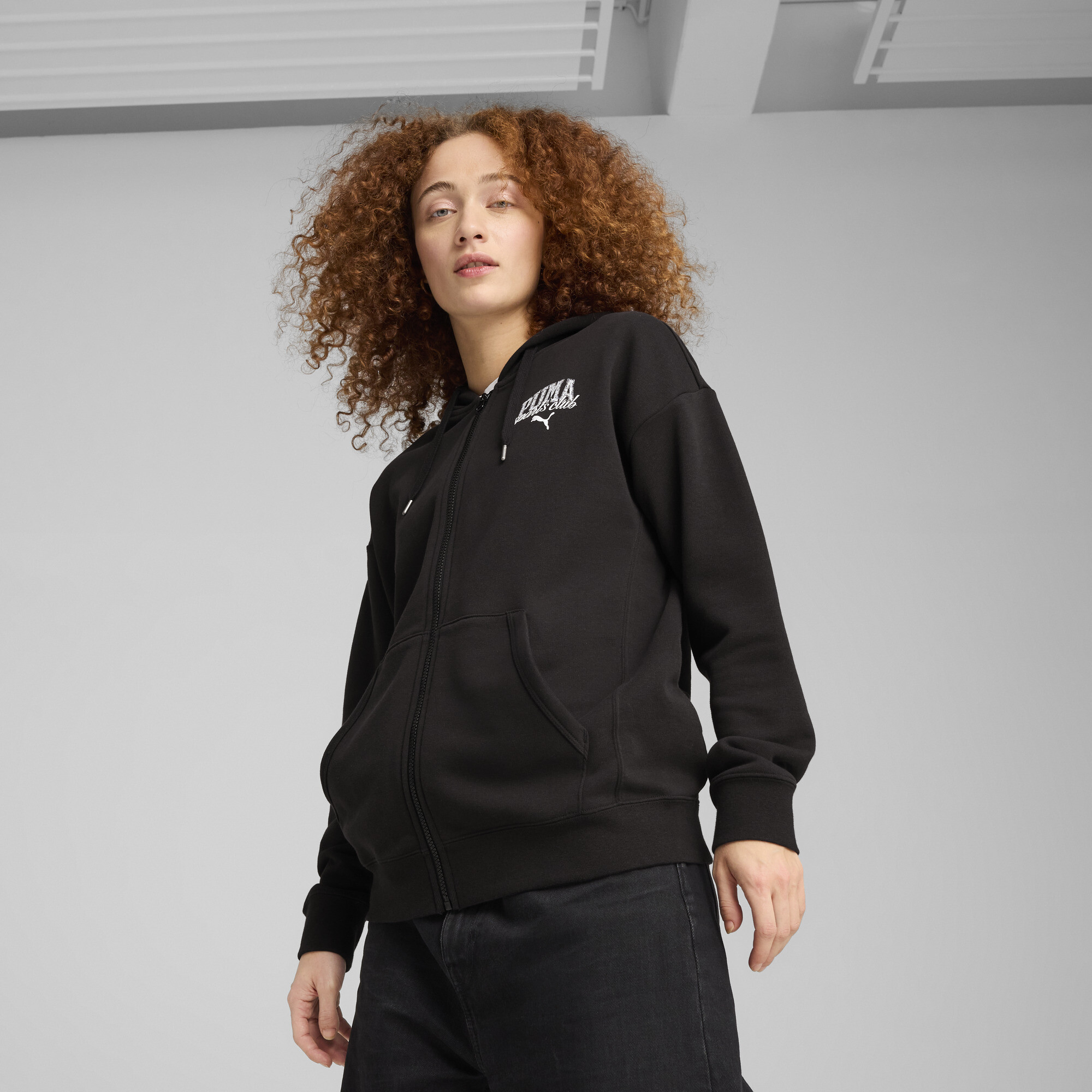 Puma ქალის ჯემპრი PUMA CLASS Full-Zip Hoodie TR