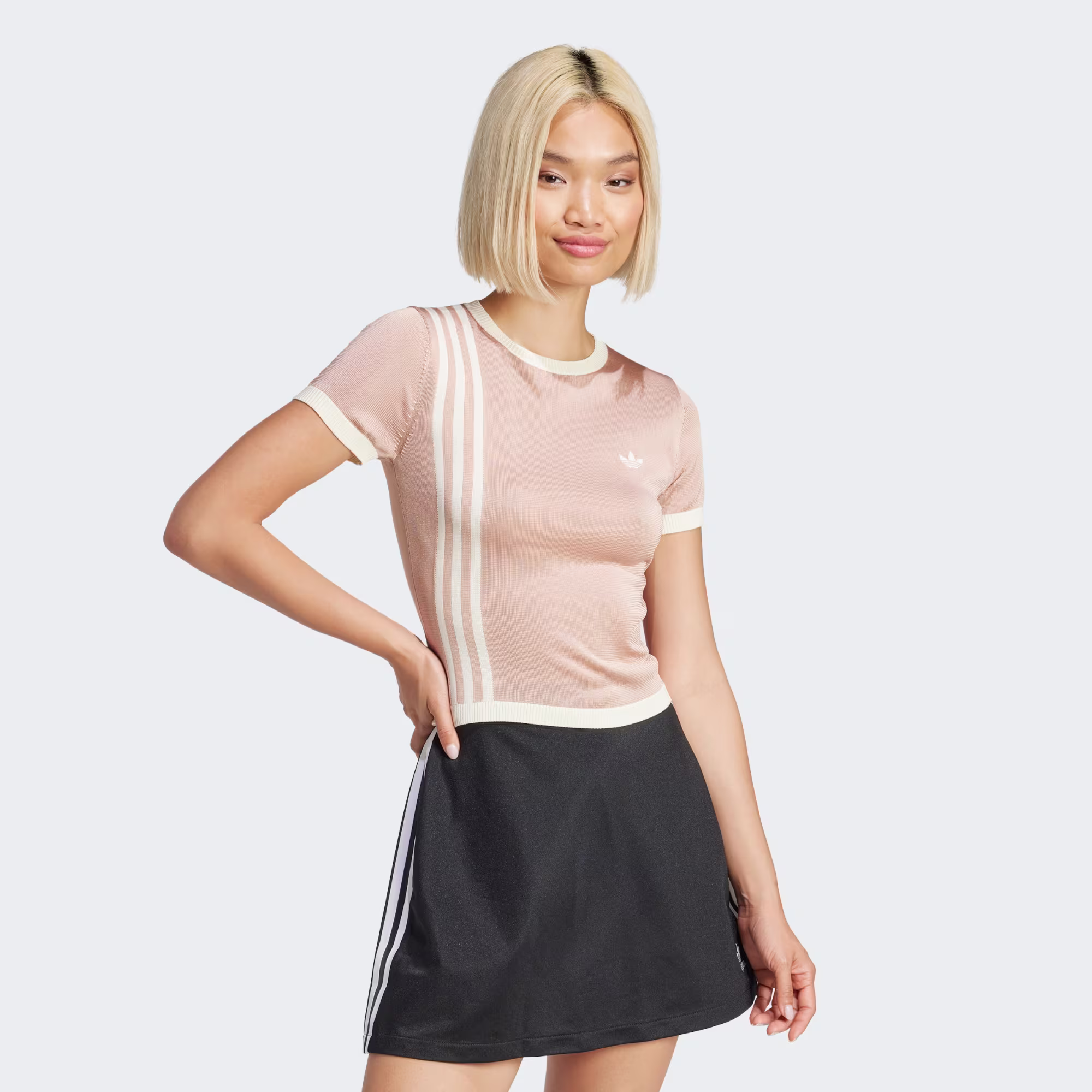 Adidas ქალის მაისური KNITTED 3S TEE
