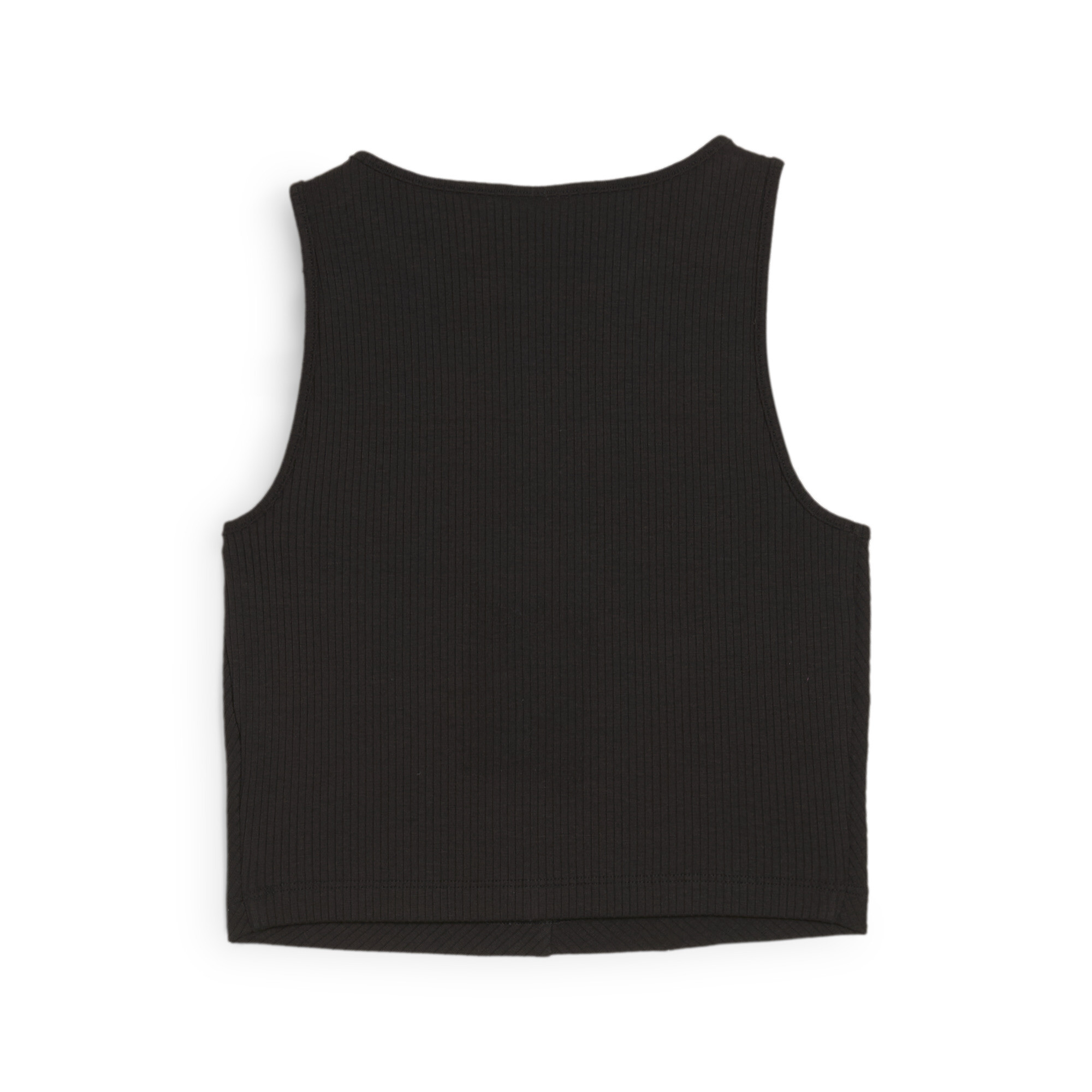 Puma ქალის მაისური CLASSICS Ribbed Crop Top PUMA Black