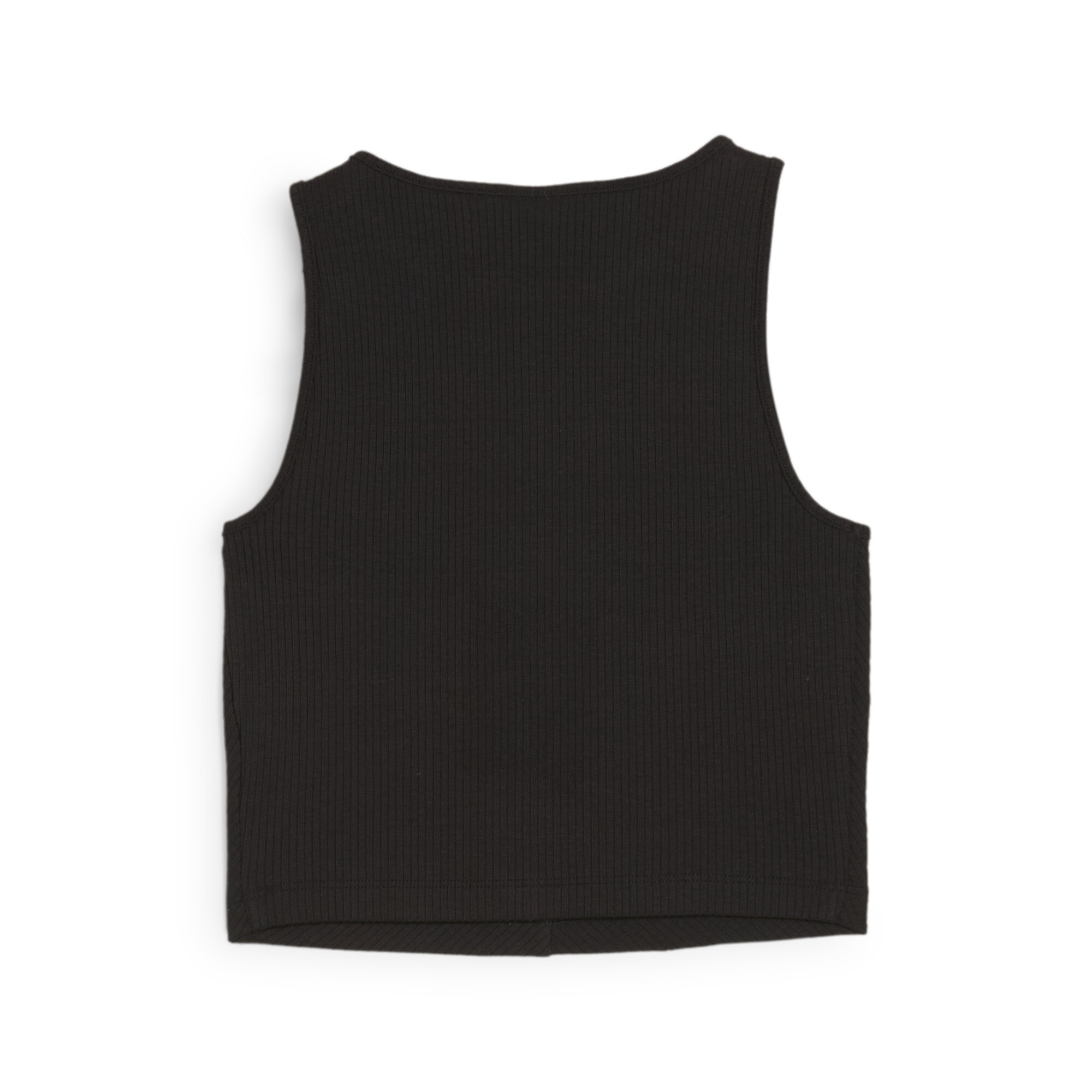 Puma ქალის მაისური CLASSICS Ribbed Crop Top PUMA Black