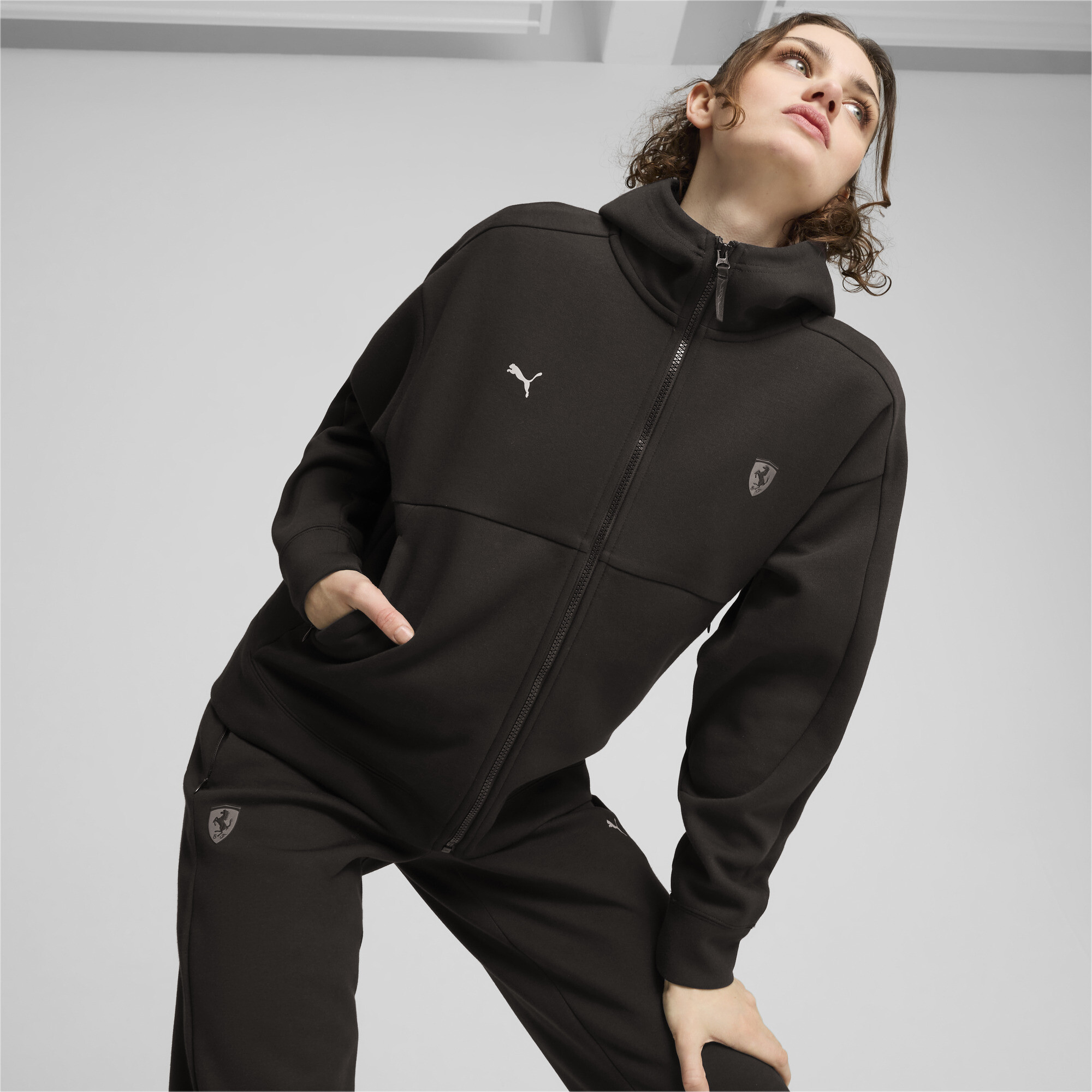 Puma ქალის ჯემპრი Ferrari Style Hooded Sweat Jacket Wmn PU