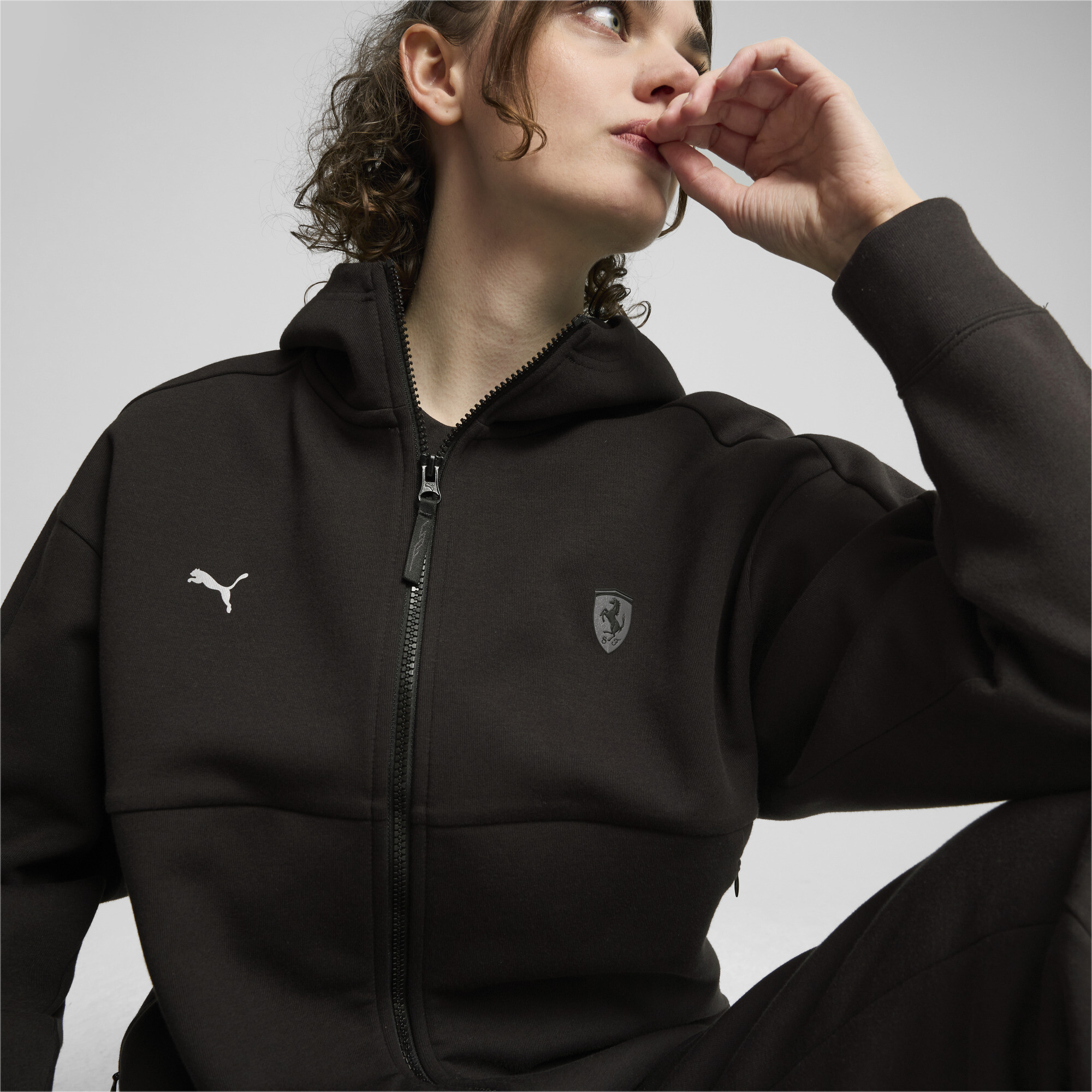 Puma ქალის ჯემპრი Ferrari Style Hooded Sweat Jacket Wmn PU