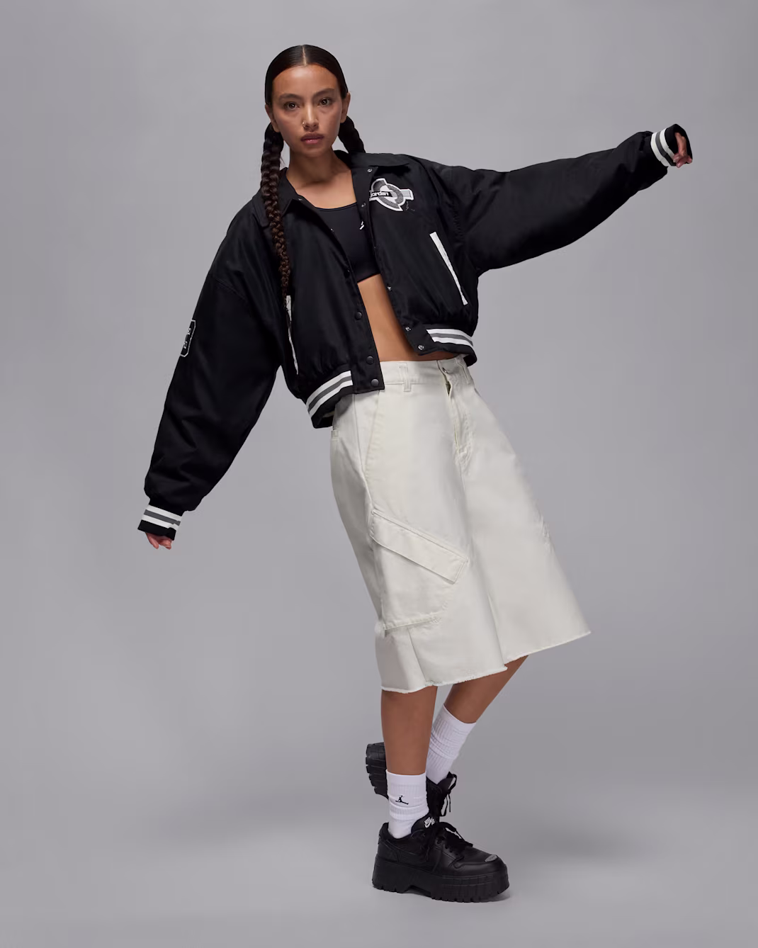 Nike ქალის ქურთუკი W J BRK VARSITY JKT FILL