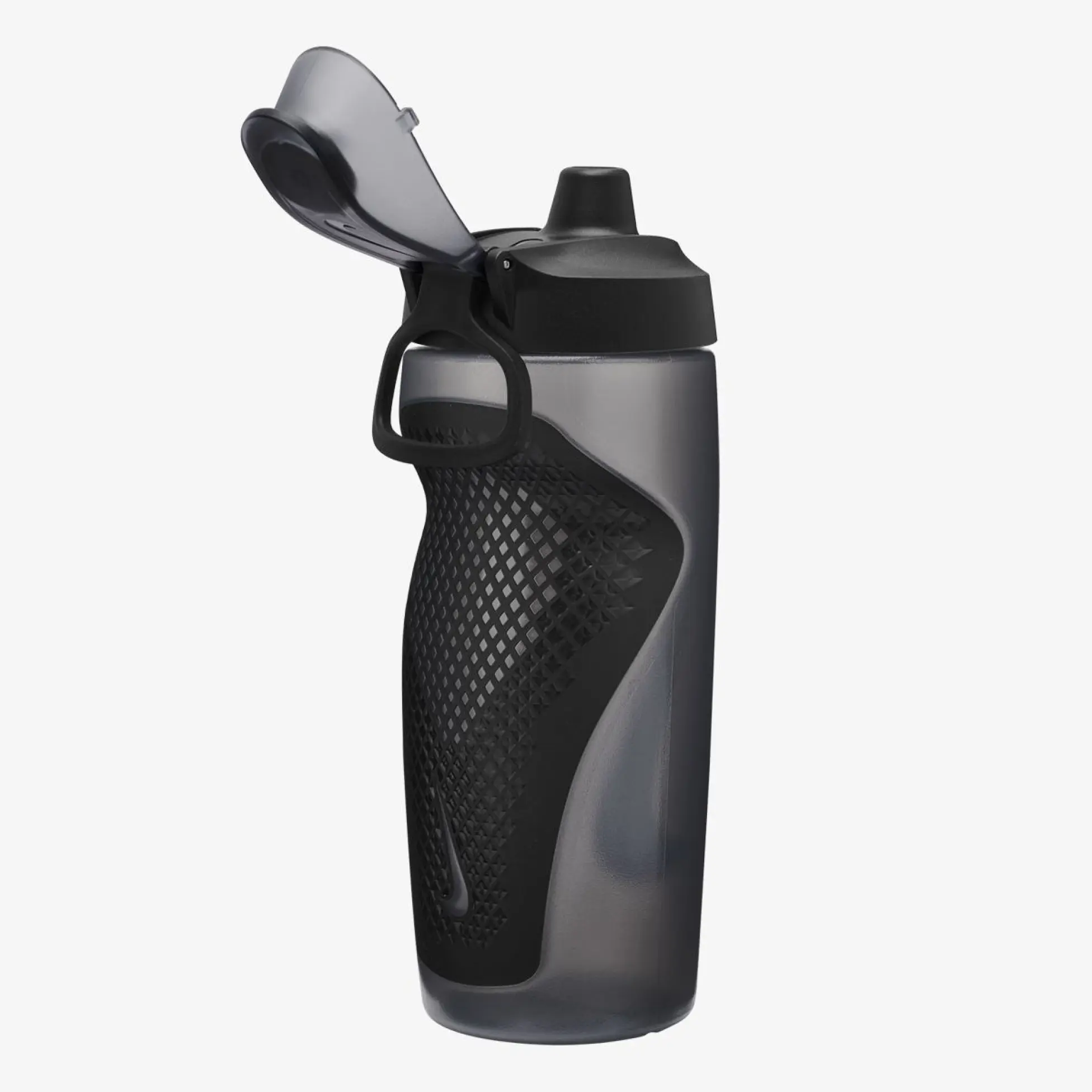 Nike ბოთლი NIKE REFUEL BOTTLE LOCKING LID 18 OZ ANTHRACITE/BLACK/SILVER IRIDESCENT 18OZ