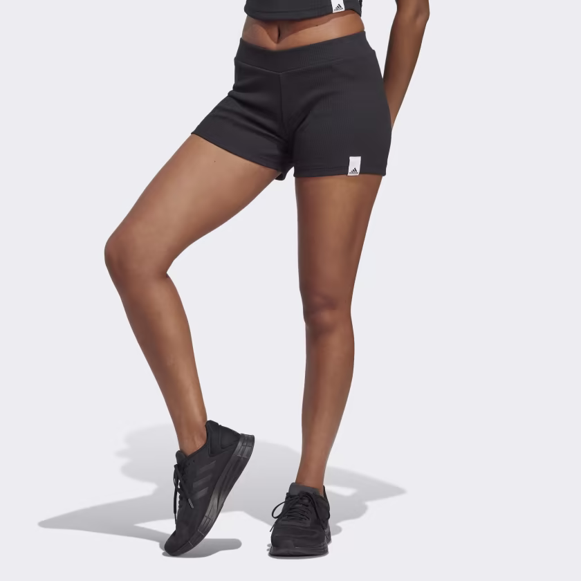 Adidas ქალის შორტი W LNG RIB SHO