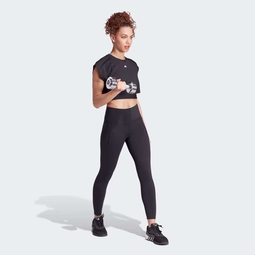 Adidas ქალის მაისური POWER CROP T