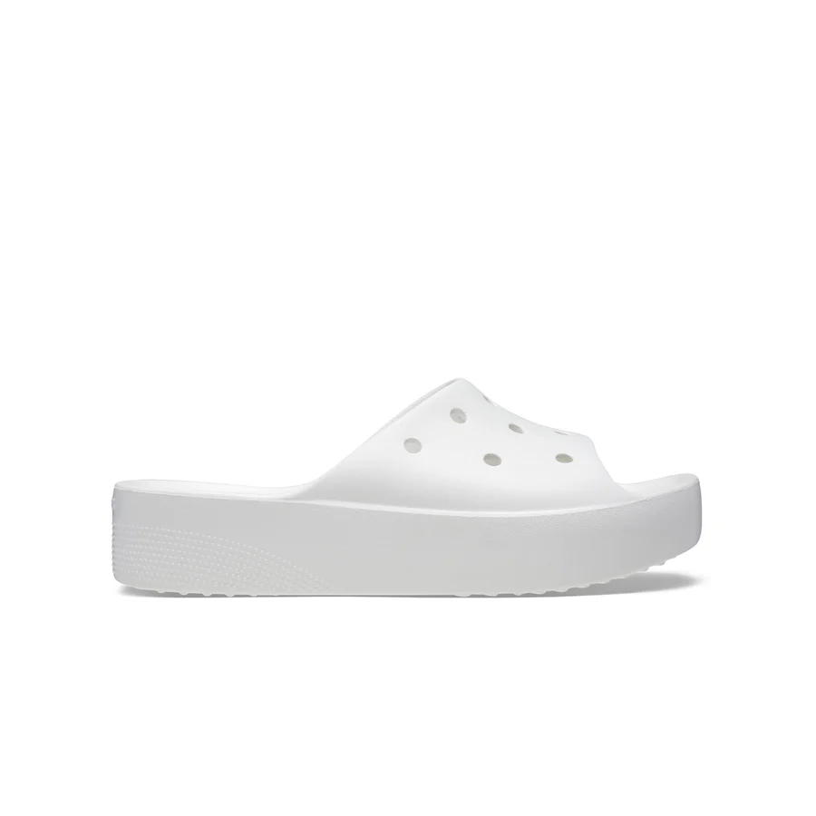Crocs წყლის ჩუსტი Classic Platform Slide Whi