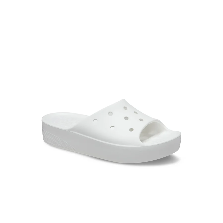 Crocs წყლის ჩუსტი Classic Platform Slide Whi