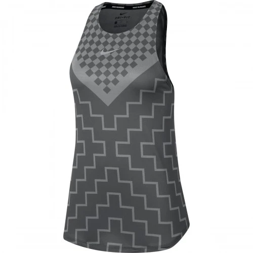 Nike ქალის მაისური W NK TANK RUNWAY GEO PR