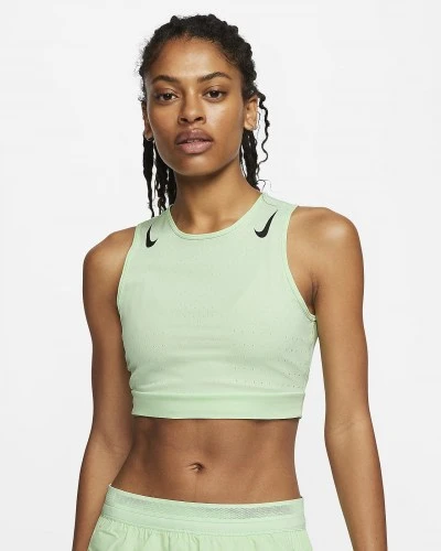 Nike ქალის მაისური W NK AEROSWIFT CROP TOP