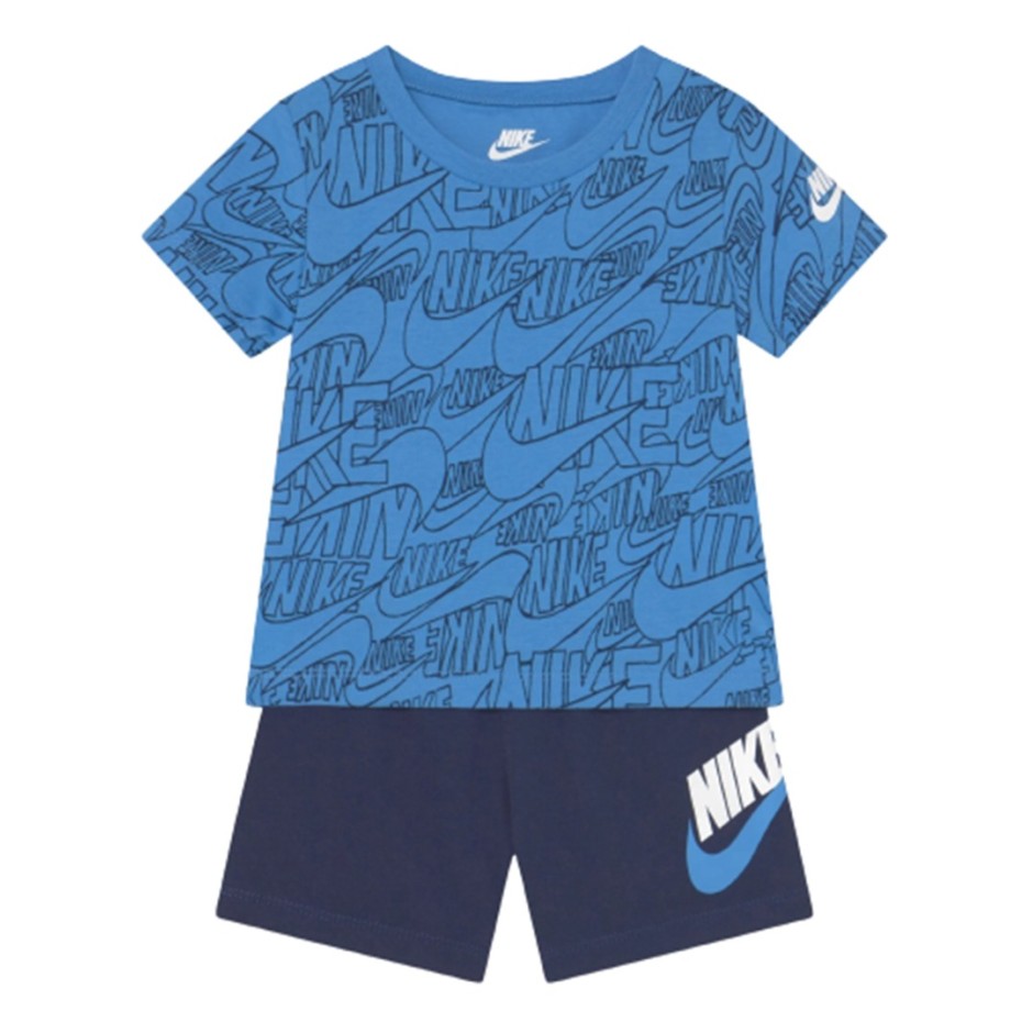 ბავშვის სპორტული კომპლექტი B NSW NIKE READ AOP SHORT SET