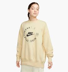 Nike ქალის ჯემპრი W NSW FLC OS CREW PRNT SU