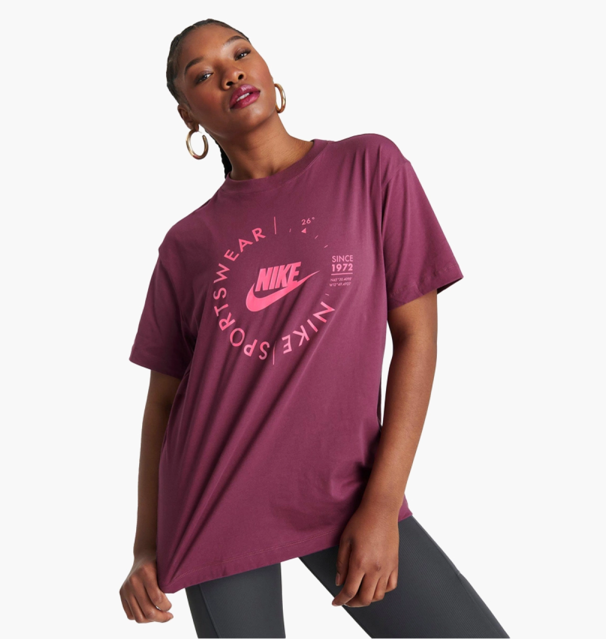 Nike ქალის მაისური W NSW TEE BF PRNT SU