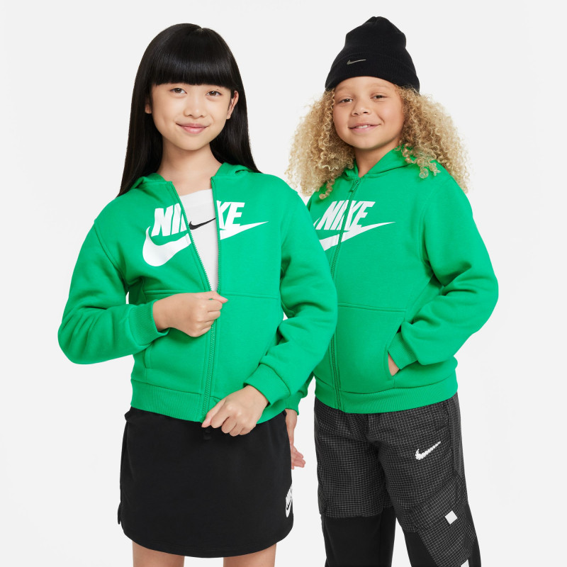 Nike ბავშვის ჯემპრი K NSW CLUB FLC HD FZ LS HBR