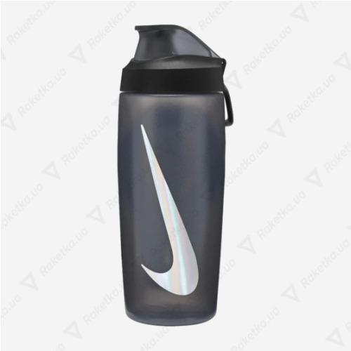 ბოთლი NIKE REFUEL BOTTLE LOCKING LID 18 OZ ANTHRACITE/BLACK/SILVER IRIDESCENT 18OZ