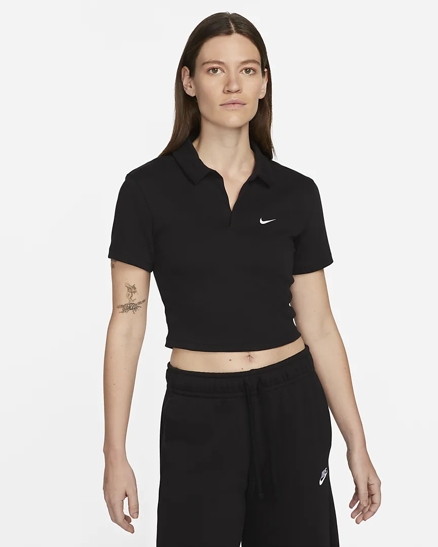 Nike ქალის მაისური W NSW ESSNTL SS POLO TOP