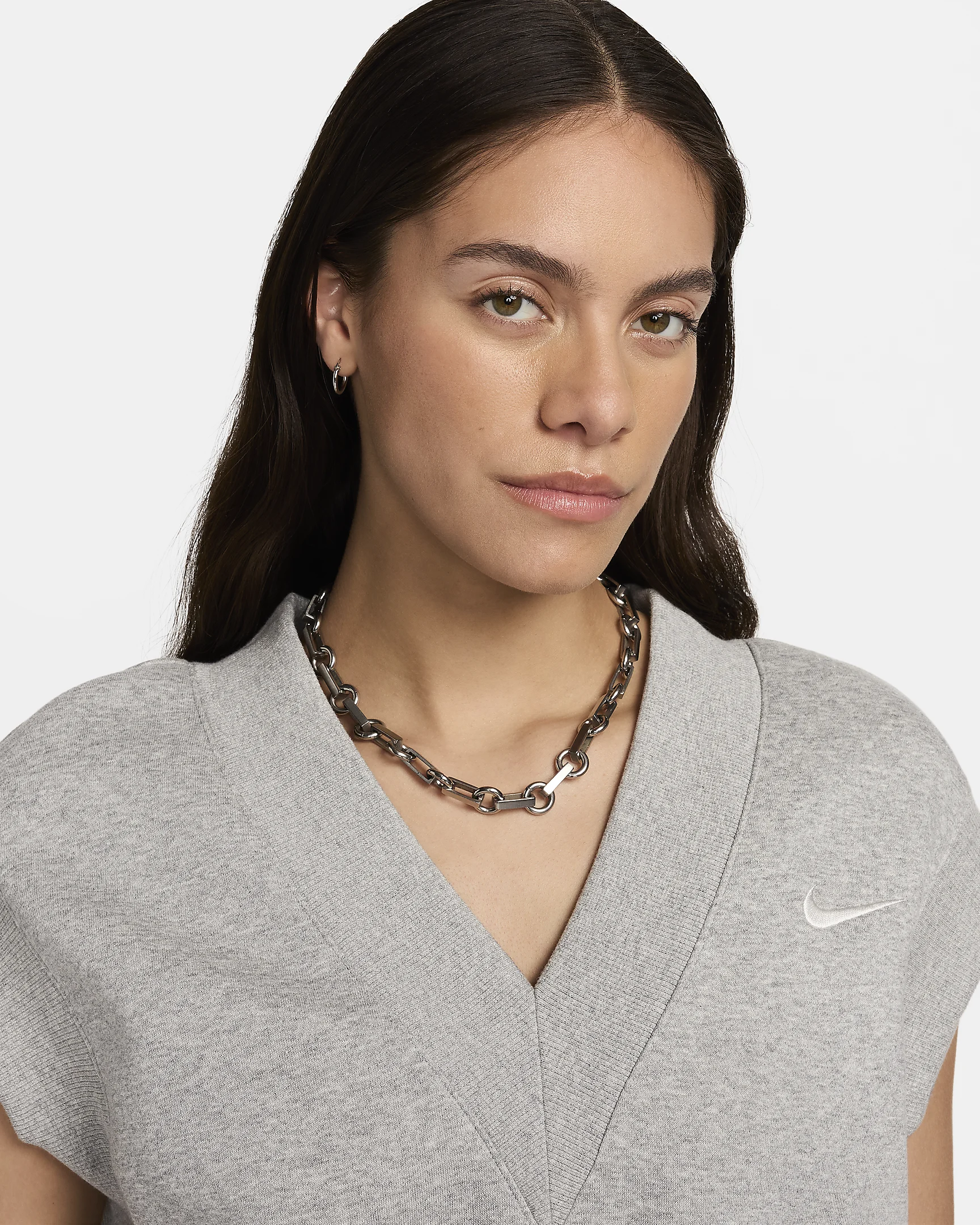 Nike ქალის ქურთუკი W NSW PHNX FLC SLVLS V-NECK