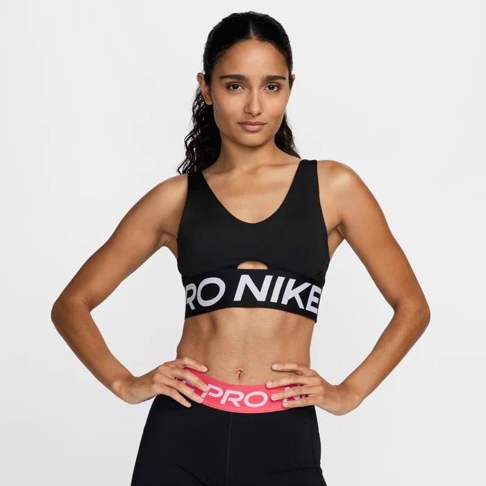 Nike ქალის მაისური W NP INDY PLUNGE BRA BOLD
