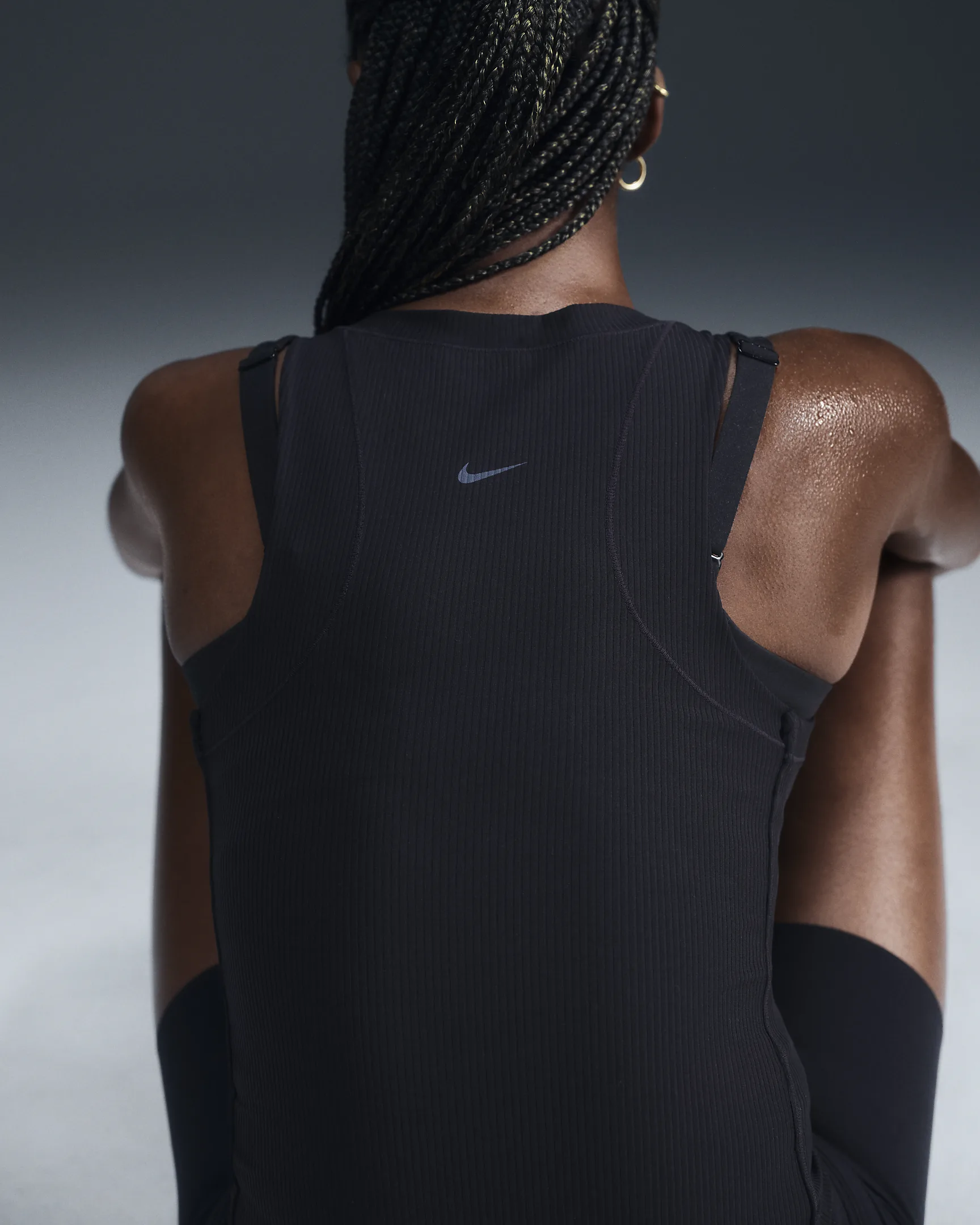 Nike ქალის მაისური W NK INF DF TANK WD RIB