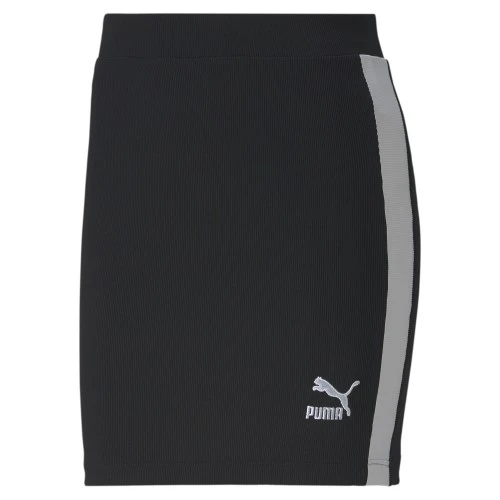 Puma ქალის შორტი Classics Ribbed Skirt