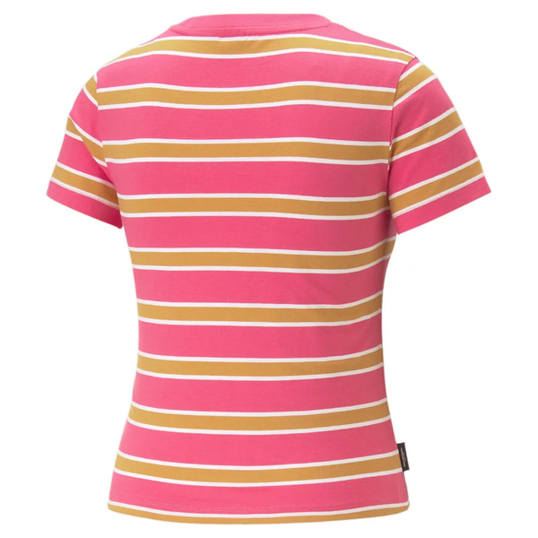 Puma ქალის მაისური PUMA TEAM Tee Glowing Pink-AOP