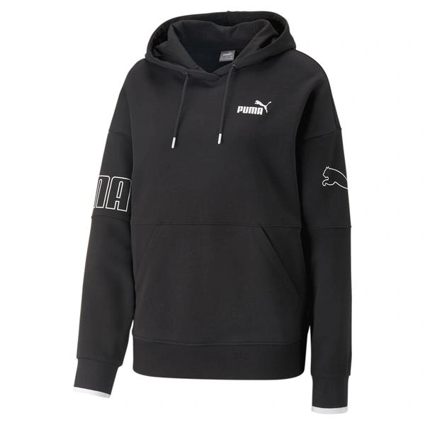 Puma ქალის ჯემპრი PUMA POWER Colorblock Hoodie TR PUMA Bla