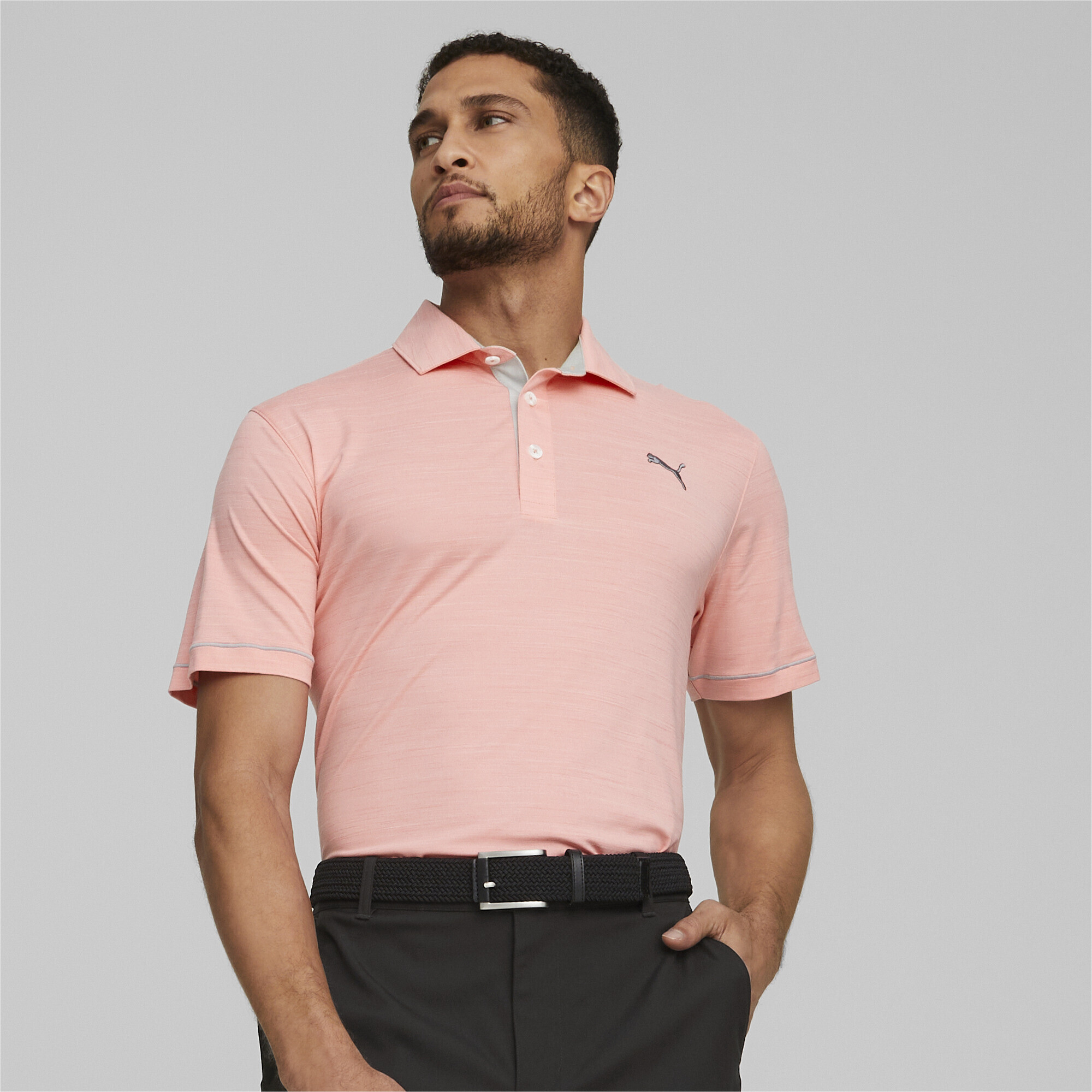Puma პოლო მაისური Cloudspun Haystack Polo Flamingo Pink He