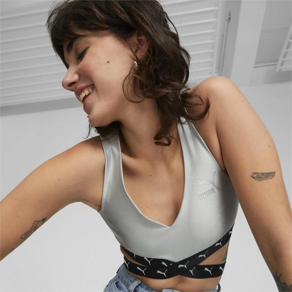 Puma ქალის მაისური SQ Cropped Top
