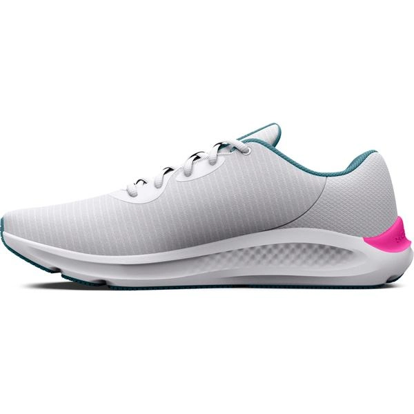Under Armour ქალის სავარჯიშო ტოპი UA W Charged Pursuit 3 Tech-WHT