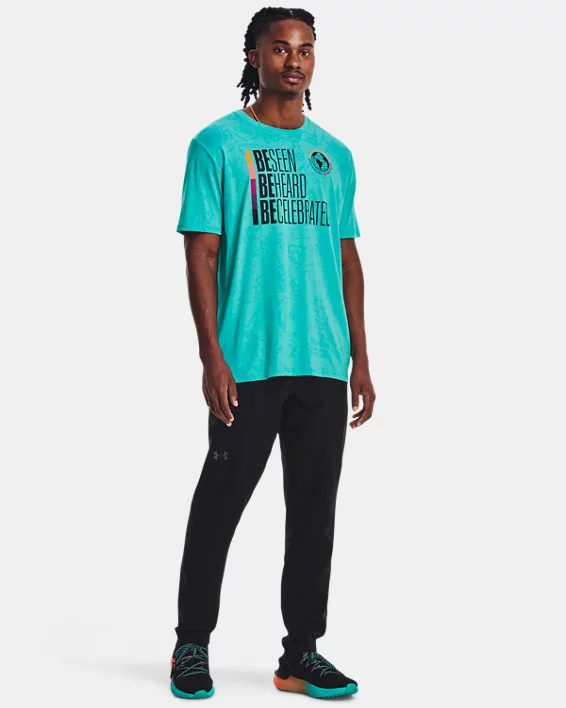 Under Armour მამაკაცის მოკლემკლავიანი მაისური UA BHM SS-GRN