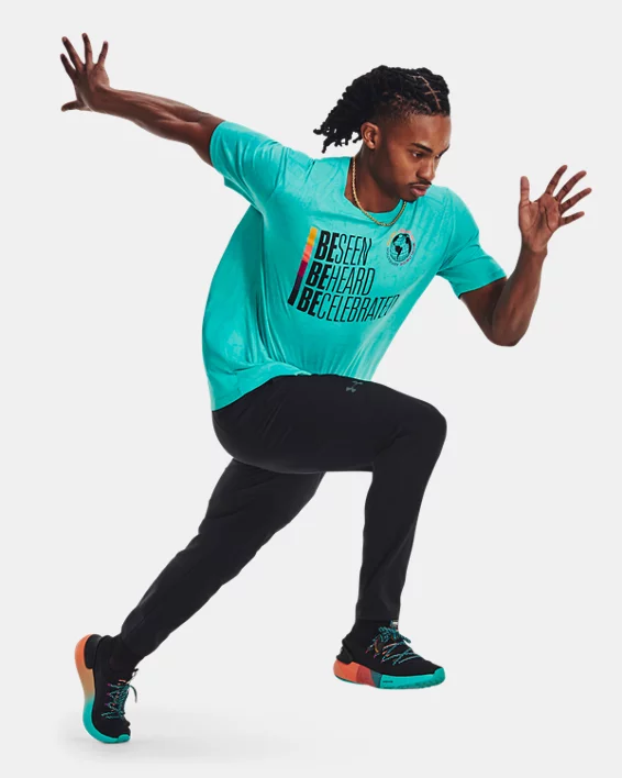 Under Armour მამაკაცის მოკლემკლავიანი მაისური UA BHM SS-GRN