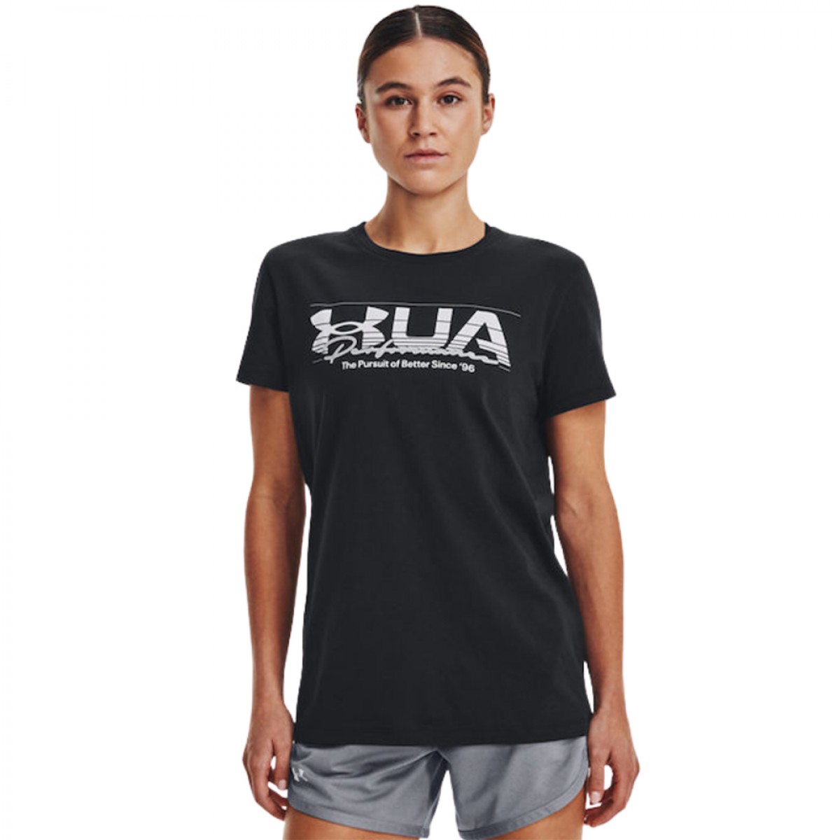 Under Armour ქალის მაისური UA VINTAGE PERFORMANCE SS-BLK