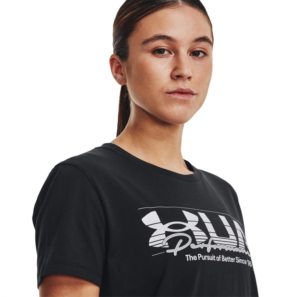 Under Armour ქალის მაისური UA VINTAGE PERFORMANCE SS-BLK