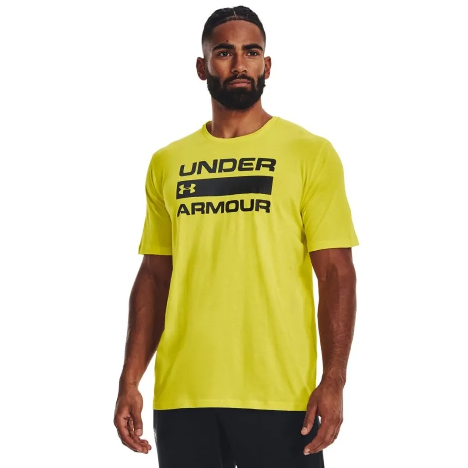 Under Armour მამაკაცის მოკლემკლავიანი მაისური UA TEAM ISSUE WORDMARK SS-YLW