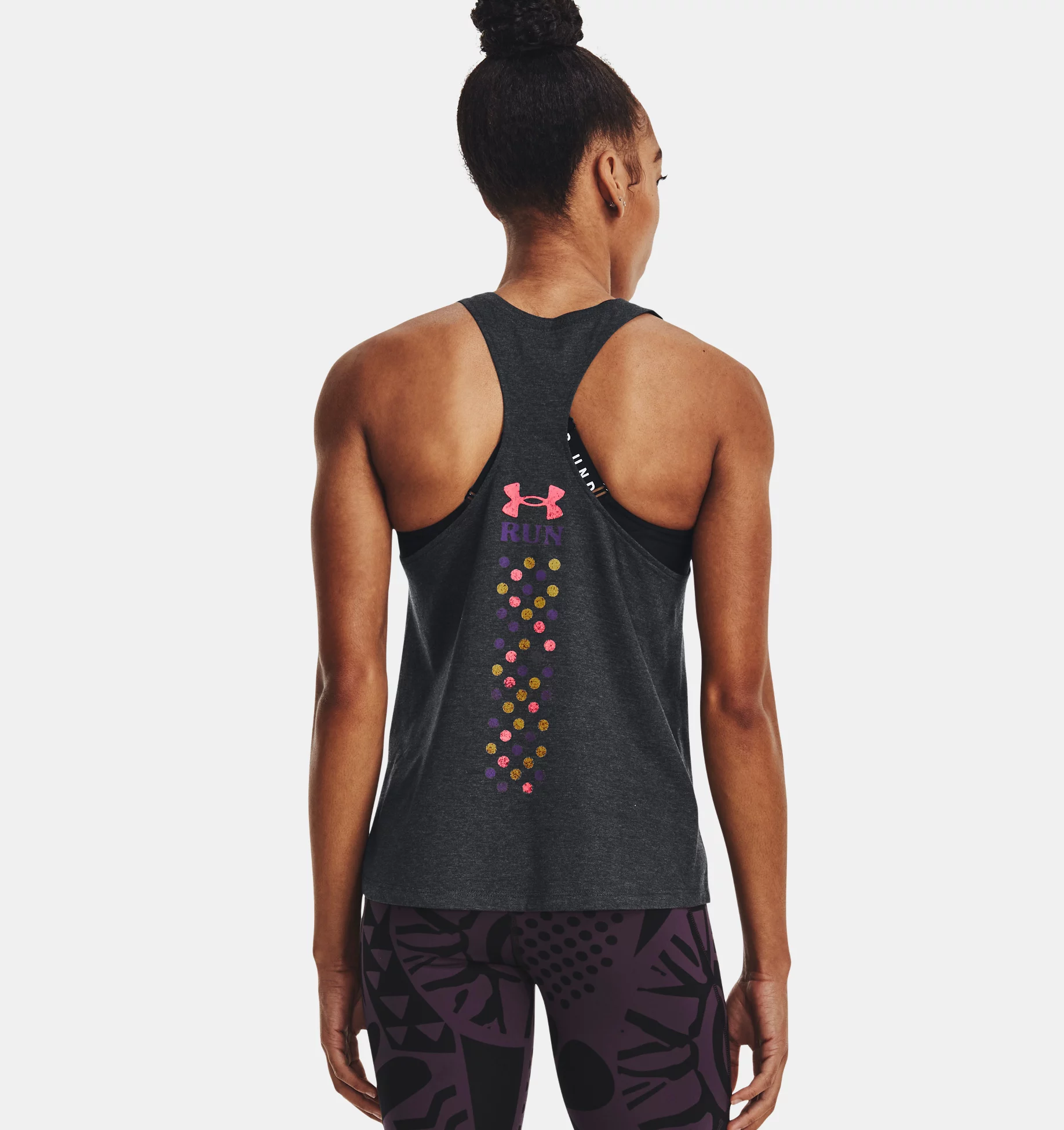 Under Armour ქალის უმკლავო მაისური UA Run In Peace Tank-BLK