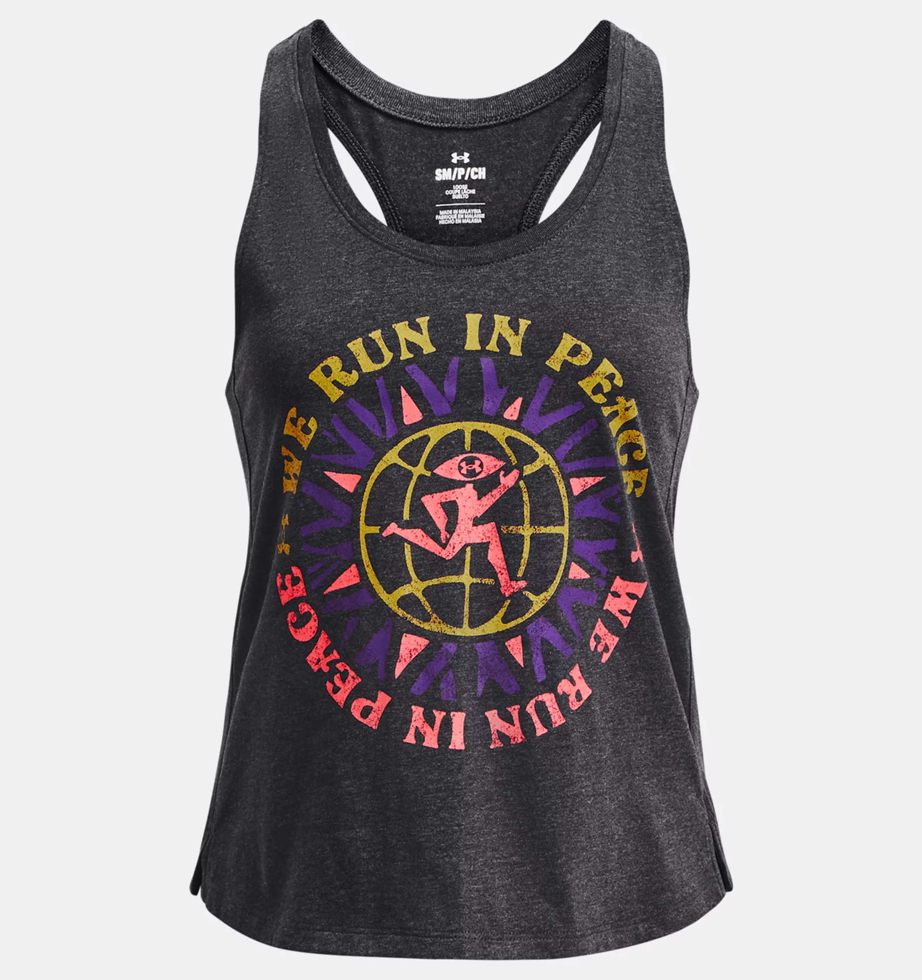 Under Armour ქალის უმკლავო მაისური UA Run In Peace Tank-BLK