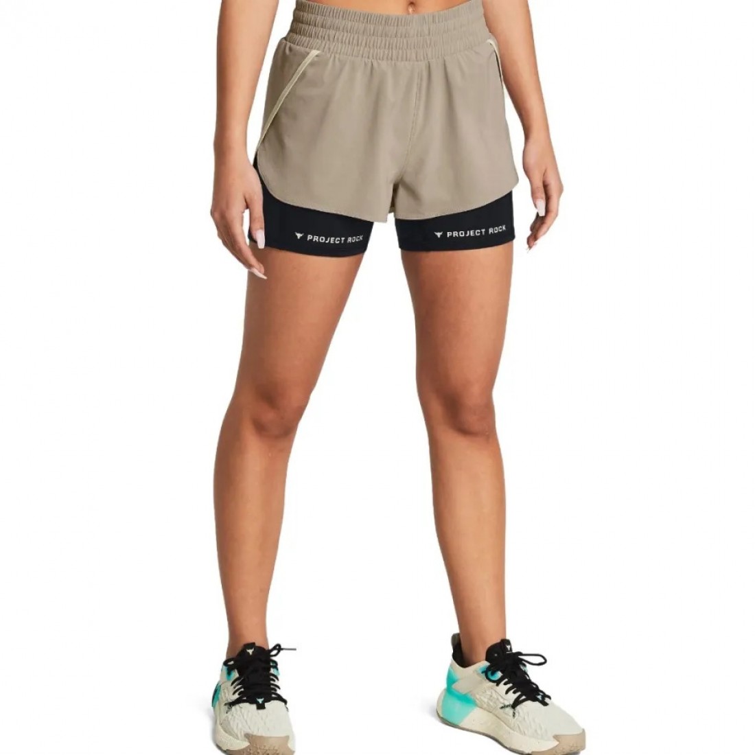 Under Armour ქალის სარბენი შორტი Pjt Rck Flex Short-BRN