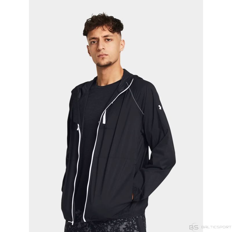 Under Armour მამაკაცის თხელი ქურთუკი LAUNCH LIGHTWEIGHT JKT-BLK