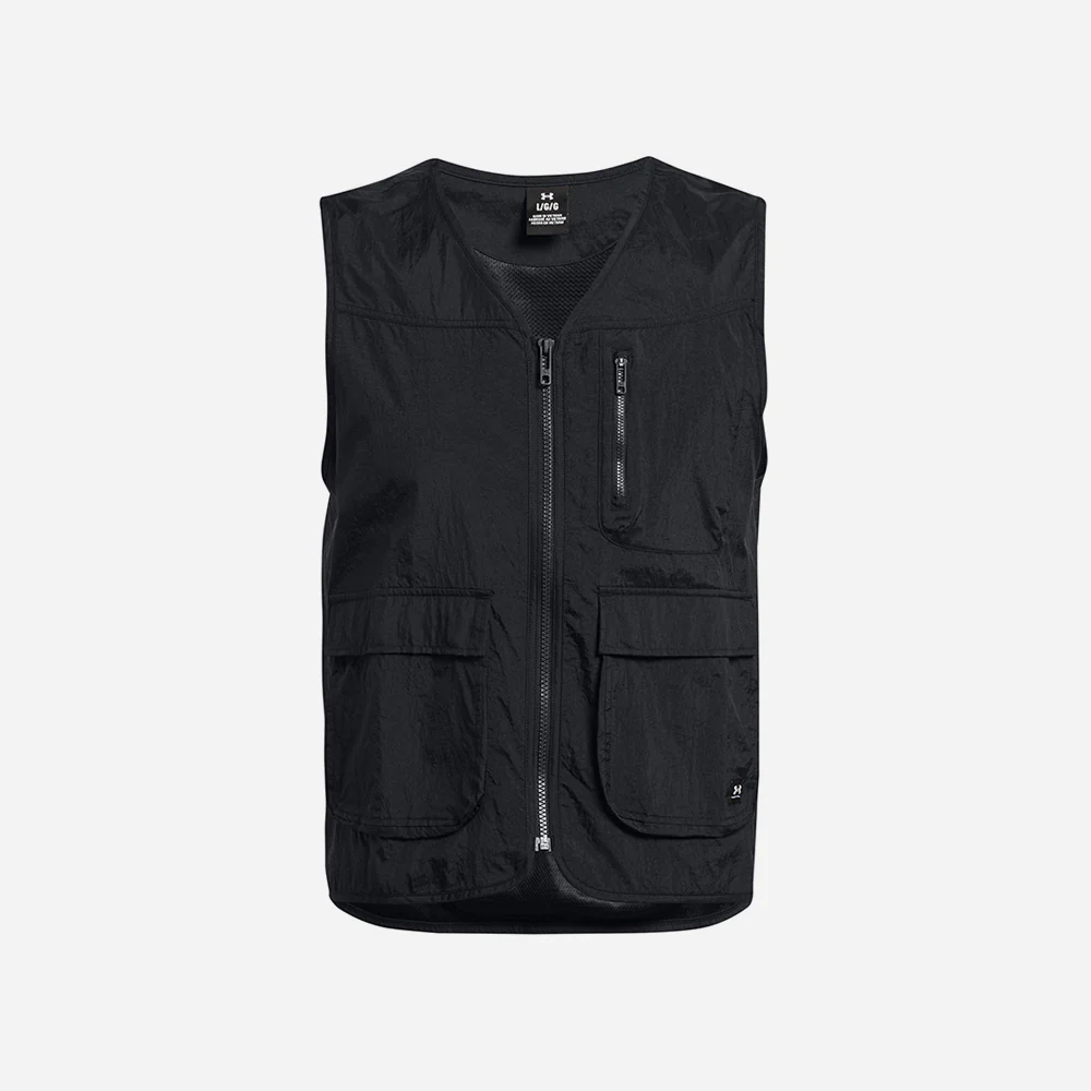 Under Armour მამაკაცის ჟილეტი UA Legacy Crinkle Vest-BLK