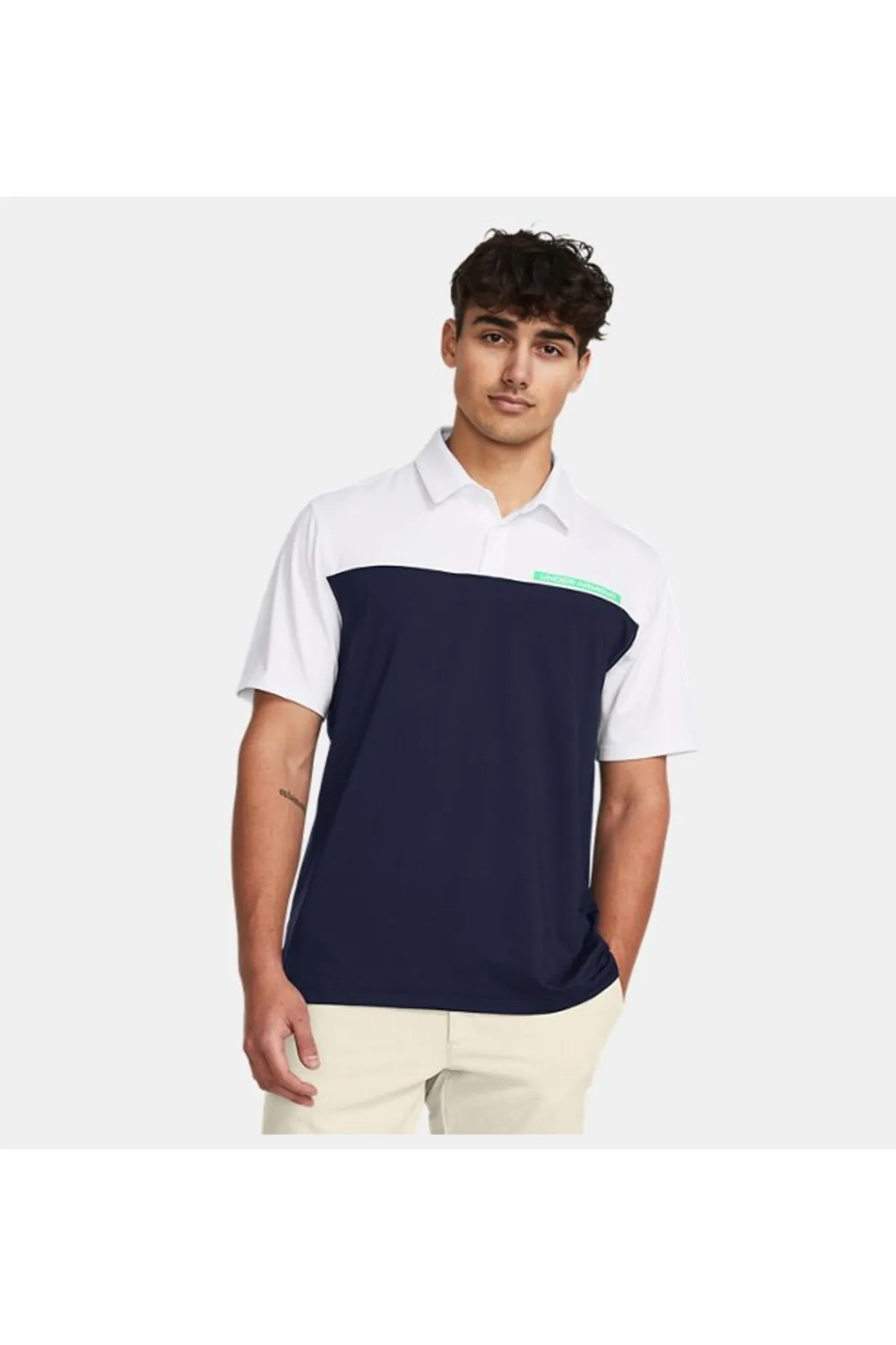 Under Armour მამაკაცის მაისური UA T2G Color Block Polo-BLU