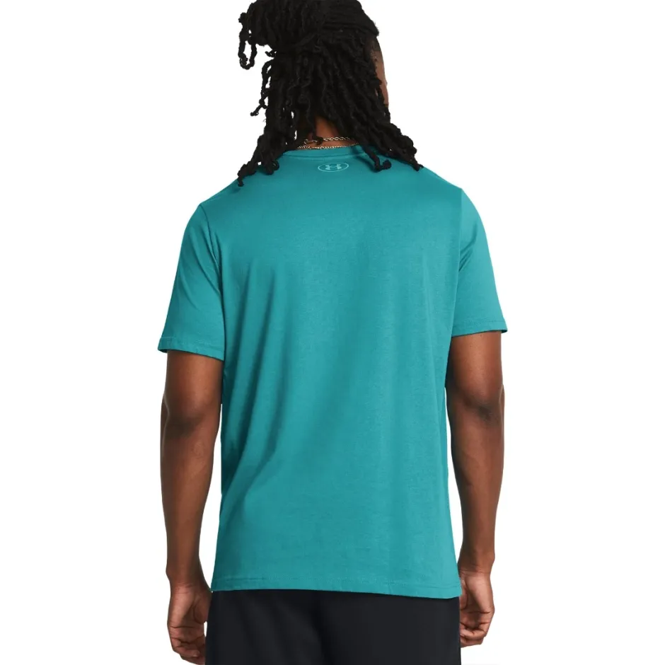 Under Armour მამაკაცის მოკლემკლავიანი მაისური UA Pjt Rck Payoff Graphc SS-BLU