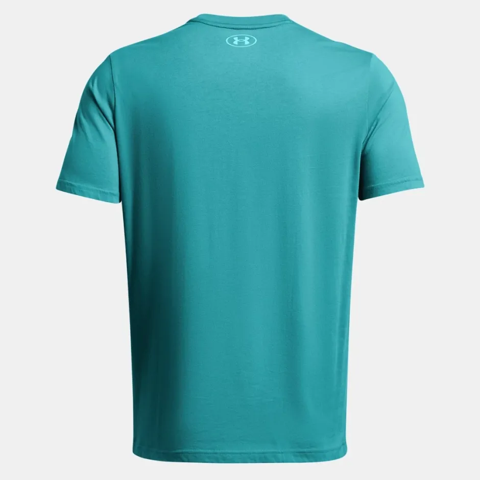 Under Armour მამაკაცის მოკლემკლავიანი მაისური UA Pjt Rck Payoff Graphc SS-BLU