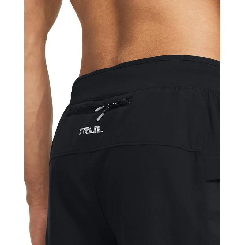 Under Armour მამაკაცის შორტი UA TRAIL RUN 5'' SHORTS-BLK