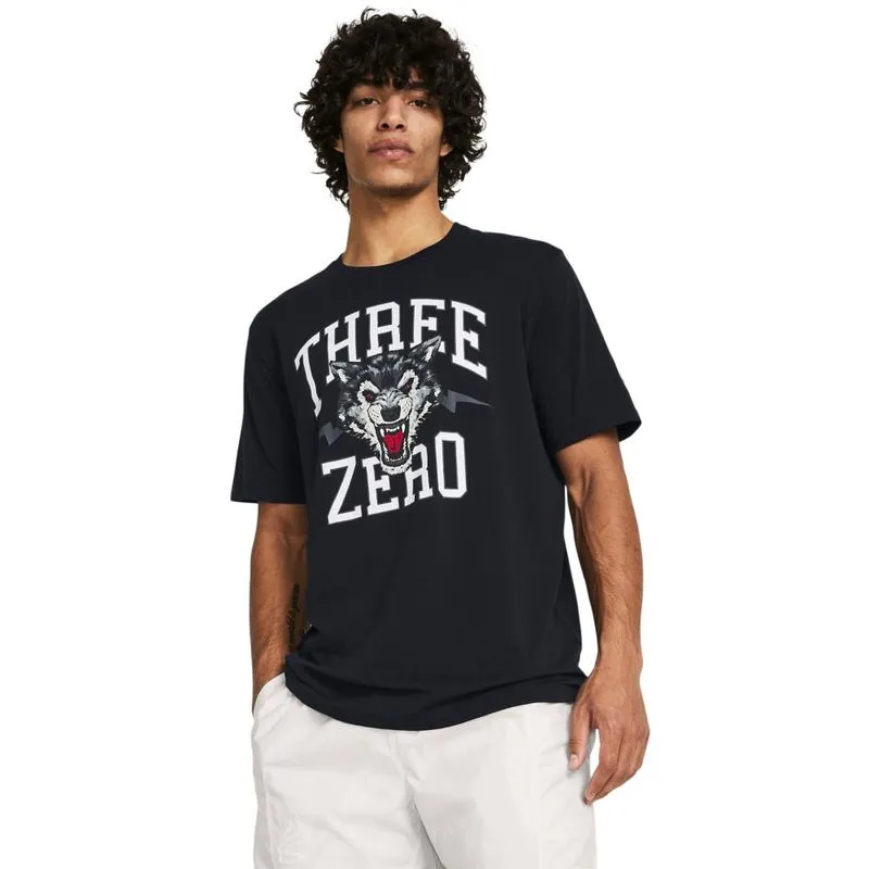 Under Armour მამაკაცის მოკლემკლავიანი მაისური Curry Young Wolf Tee-BLK