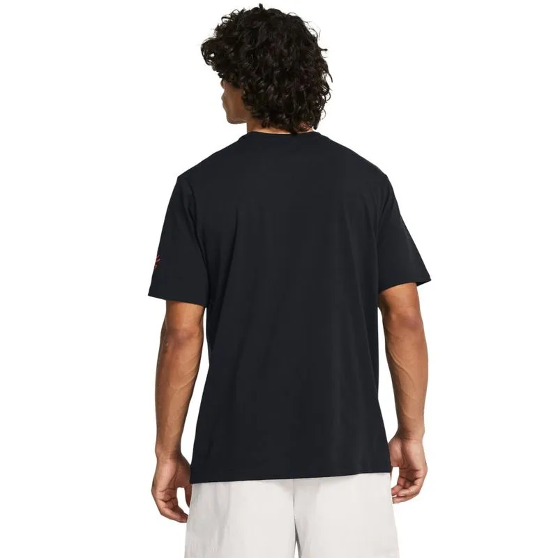 Under Armour მამაკაცის მოკლემკლავიანი მაისური Curry Young Wolf Tee-BLK