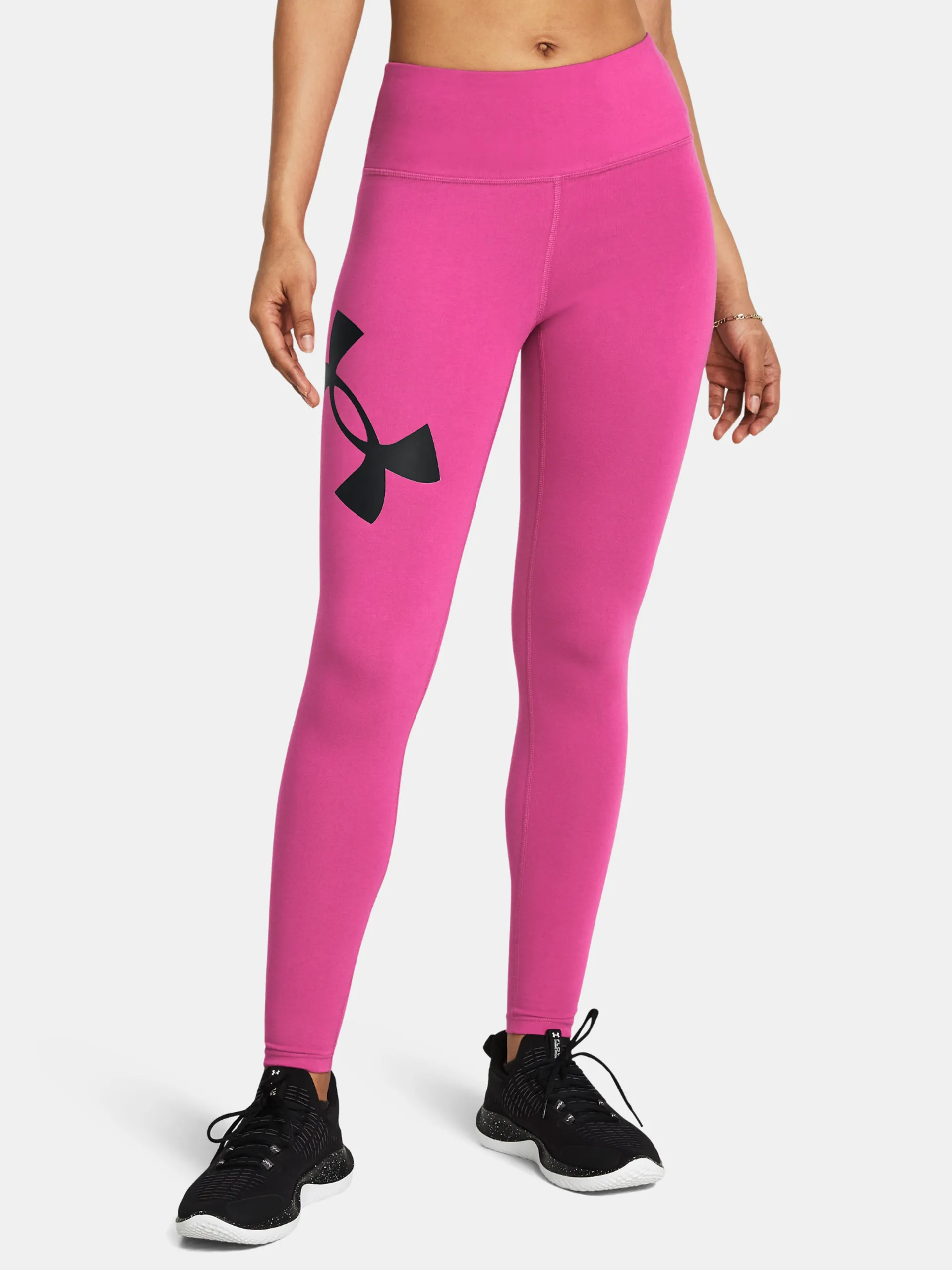 Under Armour ქალის ელასტიკი Campus Legging-PNK