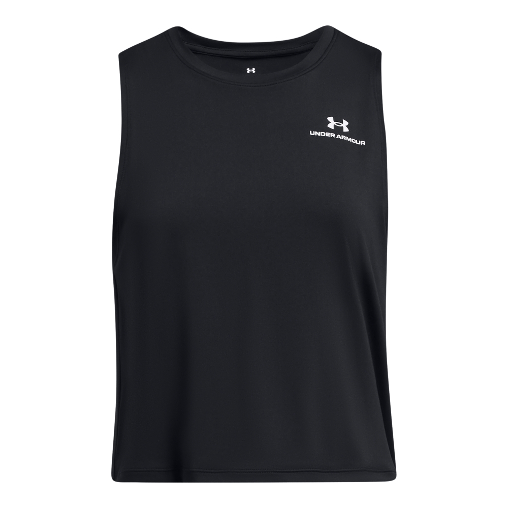 Under Armour ქალის უმკლავო მაისური Vanish Energy Crop Tank-BLK