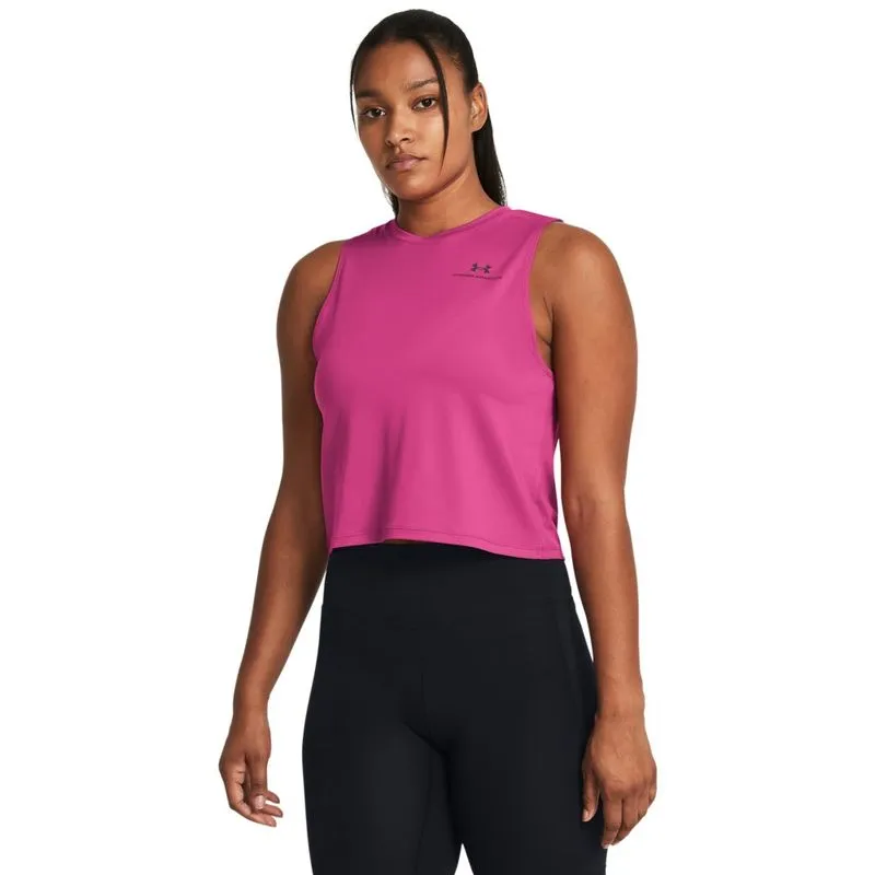 Under Armour ქალის უმკლავო მაისური Vanish Energy Crop Tank-PNK